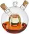 Relaxdays Essig- und Ölspender 2-in-1, transparent, 375ml