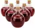 Relaxdays Glasflaschen mit Korken 260ml, 6er-Set