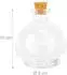 Relaxdays Glasflaschen mit Korken 260ml, 6er-Set
