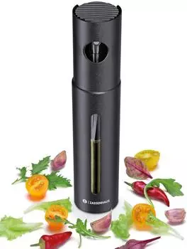 Zassenhaus Oleon Ölsprüher Glas/Edelstahl, schwarz, 100ml (076158)