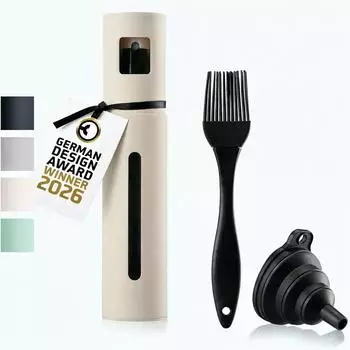 Schmidt-Kramer Ölsprüher aus Edelstahl & Glas, sand, 100ml
