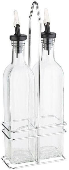 APS Germany Essig- Öl-Menage Glasbehälter mit Deckel 0,50 Liter