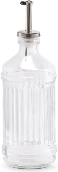 NeueTischkultur Essig-/Ölflasche Rillen-Glas 500 ml