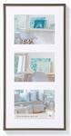 walther design Bilderrahmen stahl 3X 15x20 cm Galerie mit Passepartout, New...