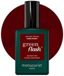 Manucurist Green Flash&trade; Burgunderrot Gel Nagellack Dark Pansy - Hema Free UV Lack,