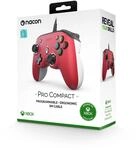 Nacon Offizielle Xbox Series Pro Compact Controller, Farbe: Rot.