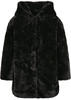 Urban Classics Mädchen UCK2375-Girls Hooded Teddy Coat Jacke, Black, 146/152