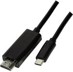 Logilink UA0330 - USB-C auf HDMI High Speed Anschlusskabel, Thunderbolt 3...