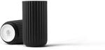 Lyngby Porcel&aelig;n Vase H15.5 cm Lyngby Designklassiker Zeitloses Design, schwarz