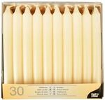 Papstar Tafelkerzen &Oslash; 2,1 cm 19,6 cm creme Gastronomiebedarf 30er Karton,