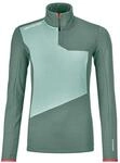 ORTOVOX Fleece Light Zip Neck W, 87112, Arctic Grey, XS