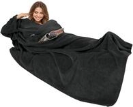 G&ouml;zze - Premium Kuscheldecke mit &Auml;rmeln und Brusttasche, 150 x 240 cm -...