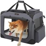 Feandrea Hundebox faltbar, Transportbox Hund, L, Hundetasche, Oxford-Gewebe,