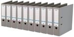 Elba Premium Akten-Ordner A4, smart Pro plus, 8 cm breit, Kunststoff Ordner, grau, 10