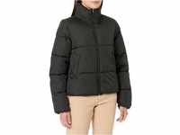 Vila Damen Vitate L/S Short Puffer Jacket - Noos Jacke, Schwarz, 42 EU