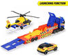 Dickie Toys - 3er-Set Rettungs-Fahrzeuge (Volvo Truck mit Transporter, Auto &...
