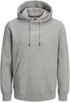 JACK & JONES Herren Jprbluarchie Sweat Hood Noos Kapuzenpullover, Light Grey Melange,