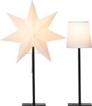 EGLO Tischlampe mit Wechselschirm, 3D Papierstern Weihnachten oder runder