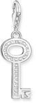 THOMAS SABO Damen-Charm Club-Anh&auml;nger Schl&uuml;ssel mit wei&szlig;en Zirkonia 925er