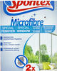 Spontex Microfibre Spezial Fenstertuch, Mikrofasertuch, ideal für streifenfreie