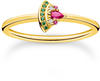 THOMAS SABO Damen Ring Wassermelone Gold 925 Sterlingsilber, 750 Gelbgold...