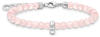 Thomas Sabo Charm-Armband mit Rosenquarz-Beads 925 Sterlingsilber A2097-034-9