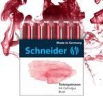 Schneider Pastell Tintenpatrone (Standard Patronen f&uuml;r F&uuml;ller) Blush, 6 St&uuml;ck