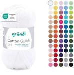 Gr&uuml;ndl Wolle Cotton Quick uni - d&uuml;nne Wolle zum H&auml;keln - Strickgarn - H&auml;kelgarn -