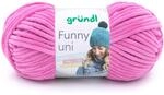 Gr&uuml;ndl Wolle Funny uni Chenille Wolle 1 Kn&auml;uel 100 g, Fuchsia | dicke weiche
