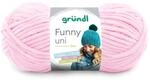 Gr&uuml;ndl Wolle Funny uni Chenille Wolle 1 Kn&auml;uel 100 g, Pastellrosa | dicke...