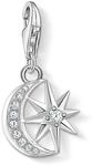 THOMAS SABO Damen Charm-Anh&auml;nger Stern & Mond Charm Club 925 Sterling Silber