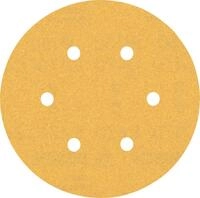 Bosch 50x EXPERT C470 Schleifblatt mit 6 L&ouml;chern (f&uuml;r Farbe auf Holz,...