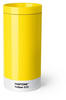 Pantone Reisebecher, Edelstahl, ABS, Yellow 012, 75 mm