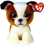 Ty Beanie Boos - Boo Bulldogge Hugo - 15 cm, Braun, 2009297