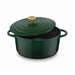 K&uuml;chenprofi Bratentopf Provence mit Deckel aus Gusseisen in der Farbe Racing...