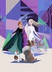 Komar Disney Vlies Fototapete - Frozen Abstract Arendelle - Gr&ouml;&szlig;e: 200 x 280 cm