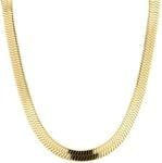LIEBESKIND Extra breite Sleek Chain Edelstahl IP Gold