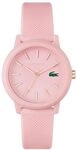 Lacoste Analog Quarzuhr f&uuml;r Damen Kollektion LACOSTE.12.12 mit Pinkes Silikonarmband