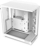 NZXT H6 Flow - Kompaktes Dual-Kammer ATX PC-Geh&auml;use - Wei&szlig;