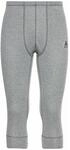 Odlo Thermohose f&uuml;r Herren Active Warm | Odlo Steel Grey meliert | Gr&ouml;&szlig;e XXL 