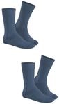 Hudson Herren Socken Only 2-Pack druckfreier Bund Marine-mel. 0387 39-42