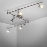 B.K.Licht - LED Deckenlampe schwenkbar, warmwei&szlig;e Lichtfarbe, GU10 Fassung, LED