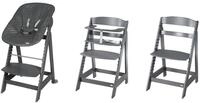 roba Born Up Treppenhochstuhl, Set 2in1, Graphite gesteppt', Hochstuhl mit