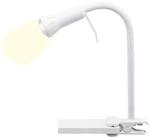 BRILLIANT Flex Klemmleuchte wei&szlig; &ndash; flexible LED Schreibtischlampe mit