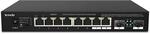 Tenda 2.5 Gbit Switch 8-Port Unmanaged 2.5G Netzwerk Switch mit 2 SFP-Ports (VLAN,