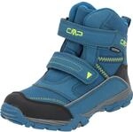 CMP Kids Pyry Wp-38Q4514-J, Snow Boot, Petrol-Yellow Fluo, 28 EU, Benzin-Gelb, 28 EU