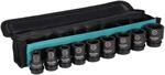 Makita E-16601 Impact Black Schlagnuss-Set 1/2" 8-teilig in Tasche, SW10 - SW27...