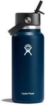 HYDRO FLASK - Trinkflasche 946ml (32oz) mit Strohdeckel - Vakuumisolierte,