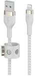 Belkin BoostCharge Pro Flex geflochtenes USB-A/Lightning-Kabel, 2 m,