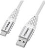 OtterBox verstärktes, umflochtendes Premium USB-A auf USB-C Kabel, Ladekabel...